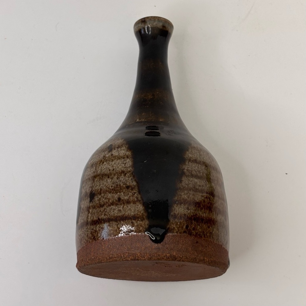 VTG, MCM, Hand Thrown Pottery, Bud Vase, Drip Glazed, Signed By Artist 6.5” - Picture 6 of 8